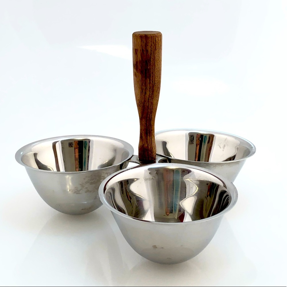Midcentury candies, nuts, saucer holder. - Picture 5 of 6